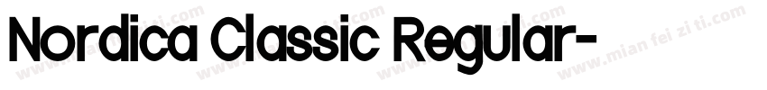 Nordica Classic Regular字体转换